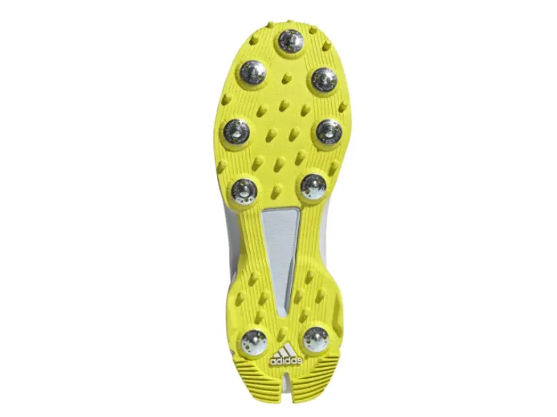 Adidas 22YDS Cricket Spike (White/Yellow)