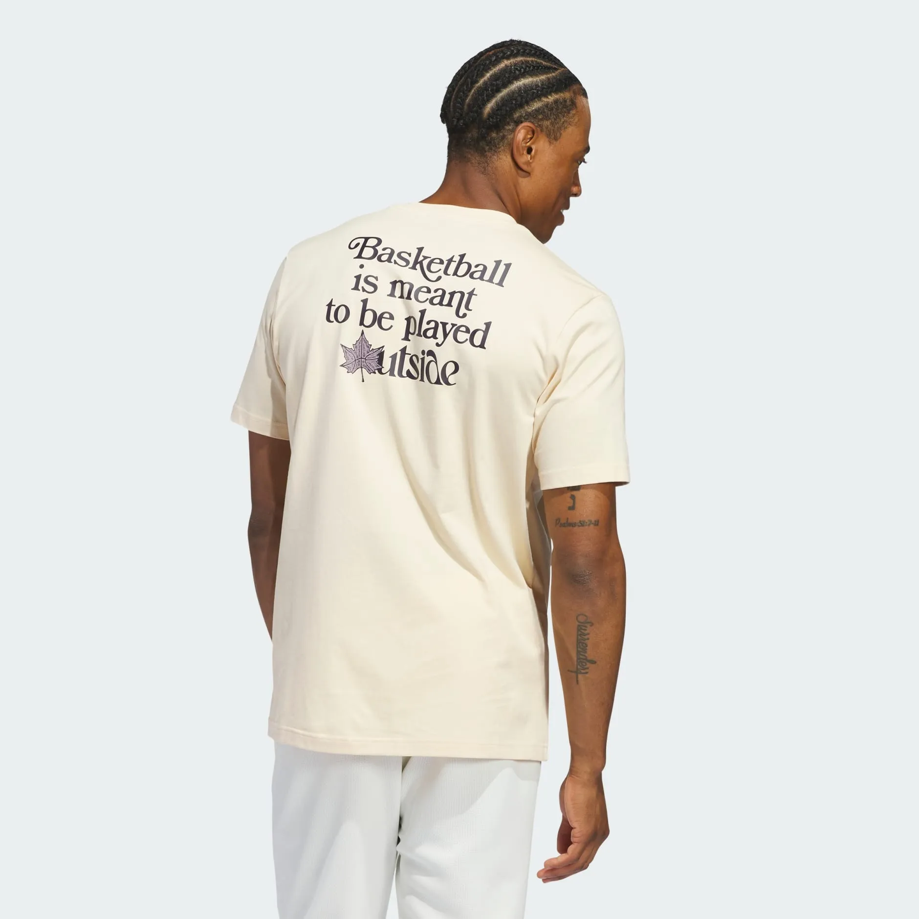 Adidas Court Therapy Graphic Tee - Mens - Crystal Sand