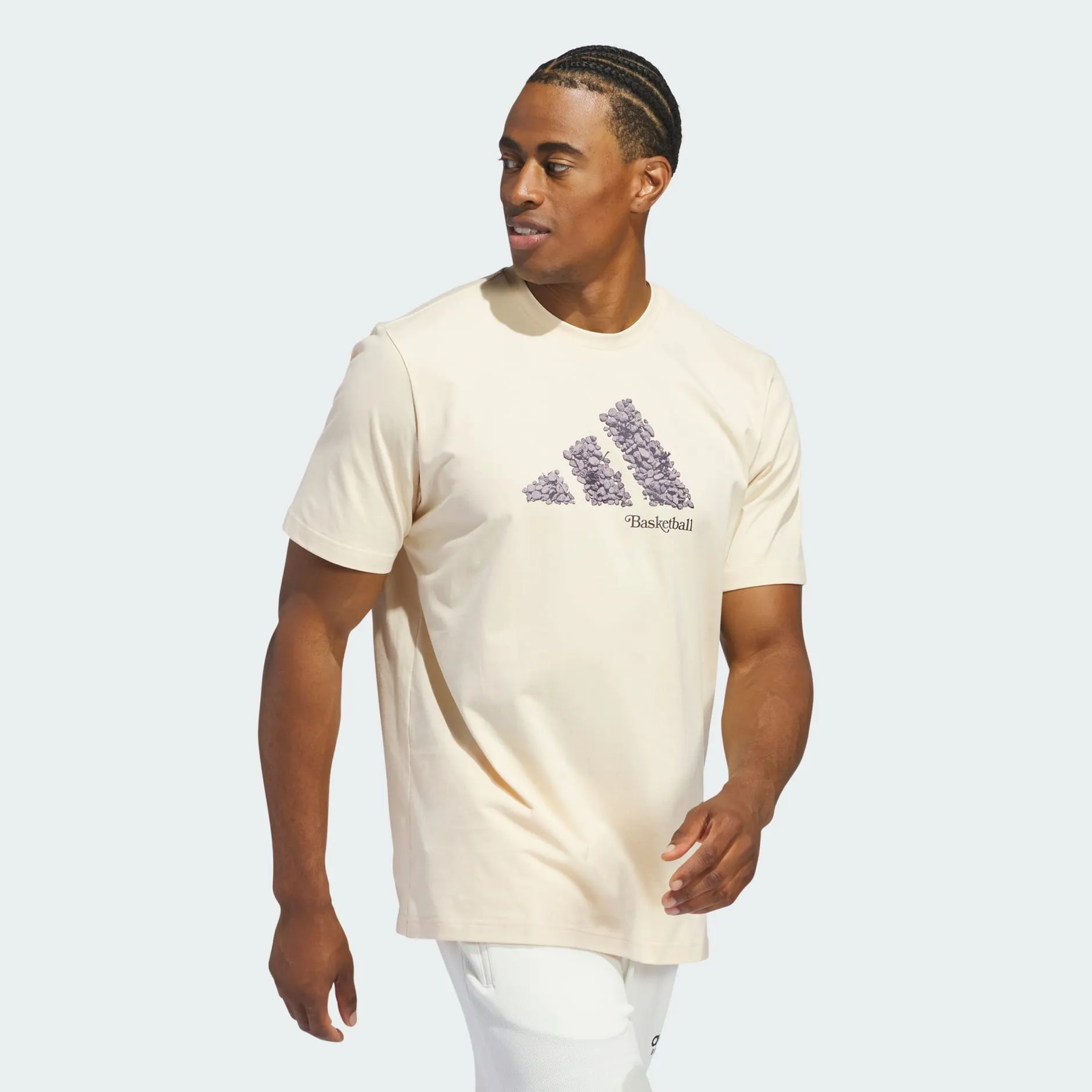 Adidas Court Therapy Graphic Tee - Mens - Crystal Sand