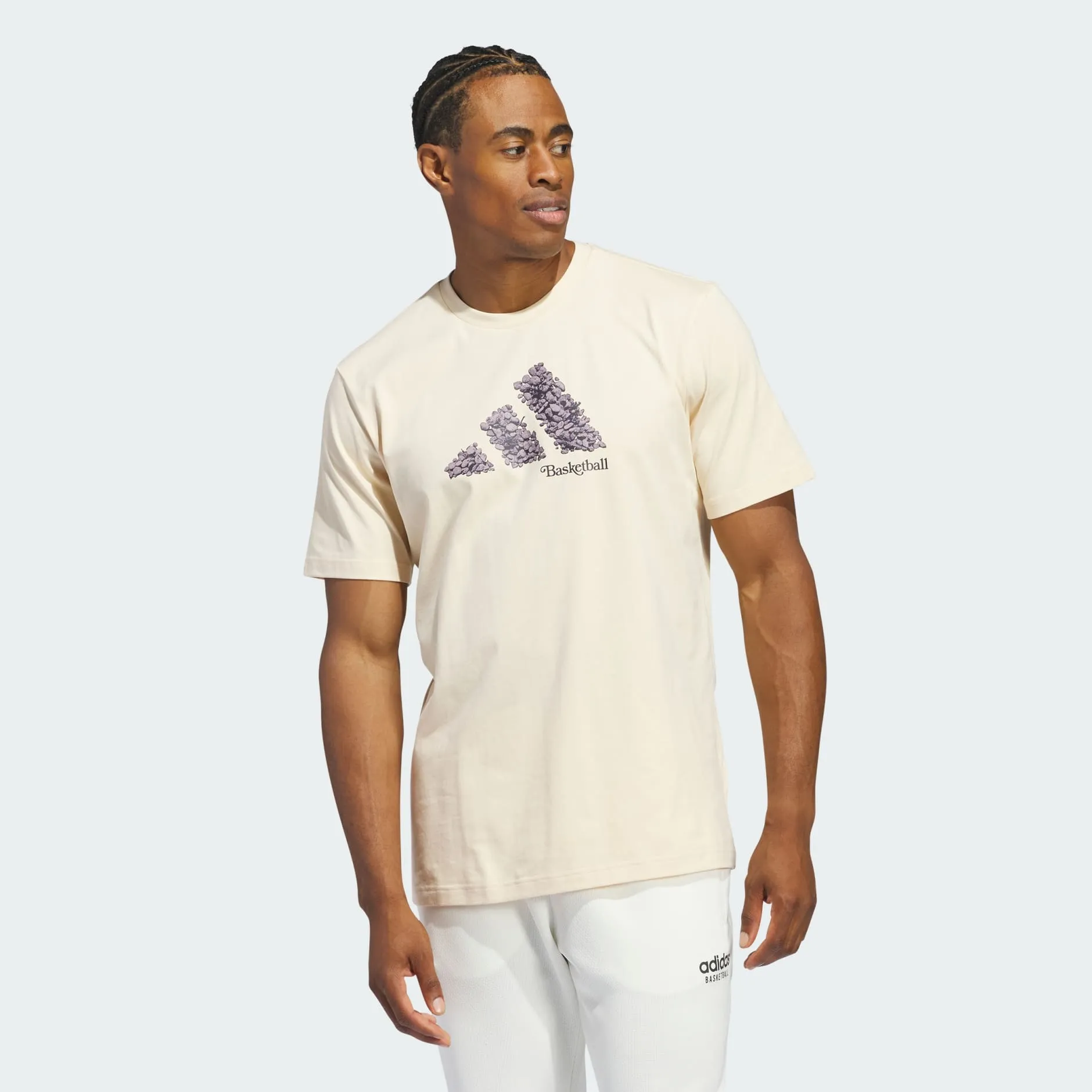 Adidas Court Therapy Graphic Tee - Mens - Crystal Sand