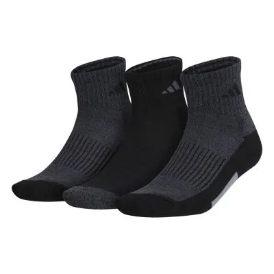 adidas Men's Cushioned X 3 3-Pack Quarter Socks