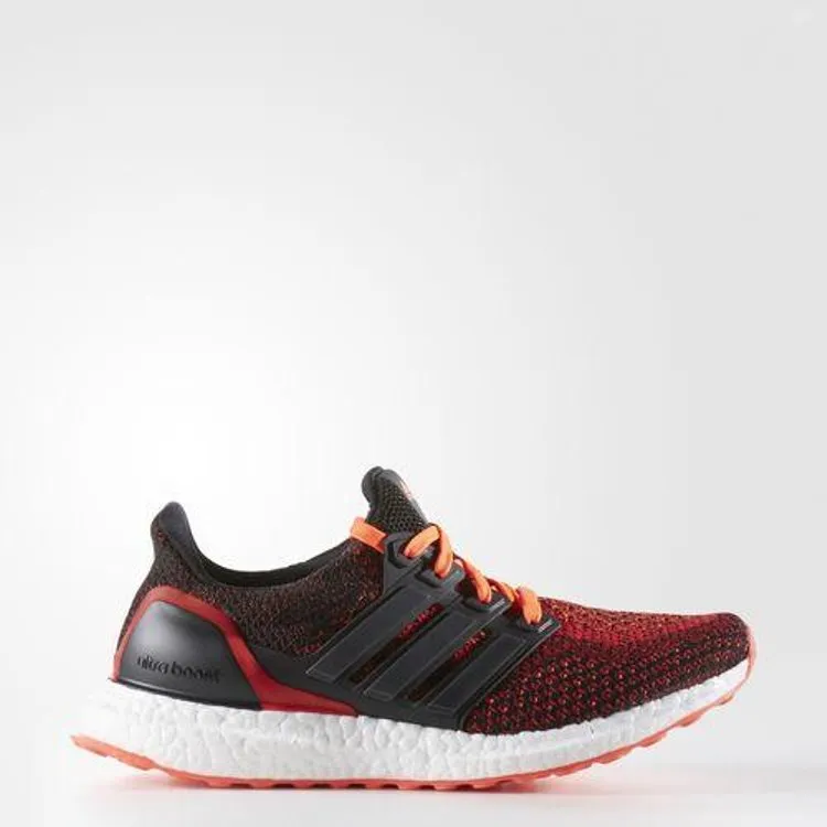 Adidas UltraBoost 2.0 J 'Solar Red' Sneakers, Black