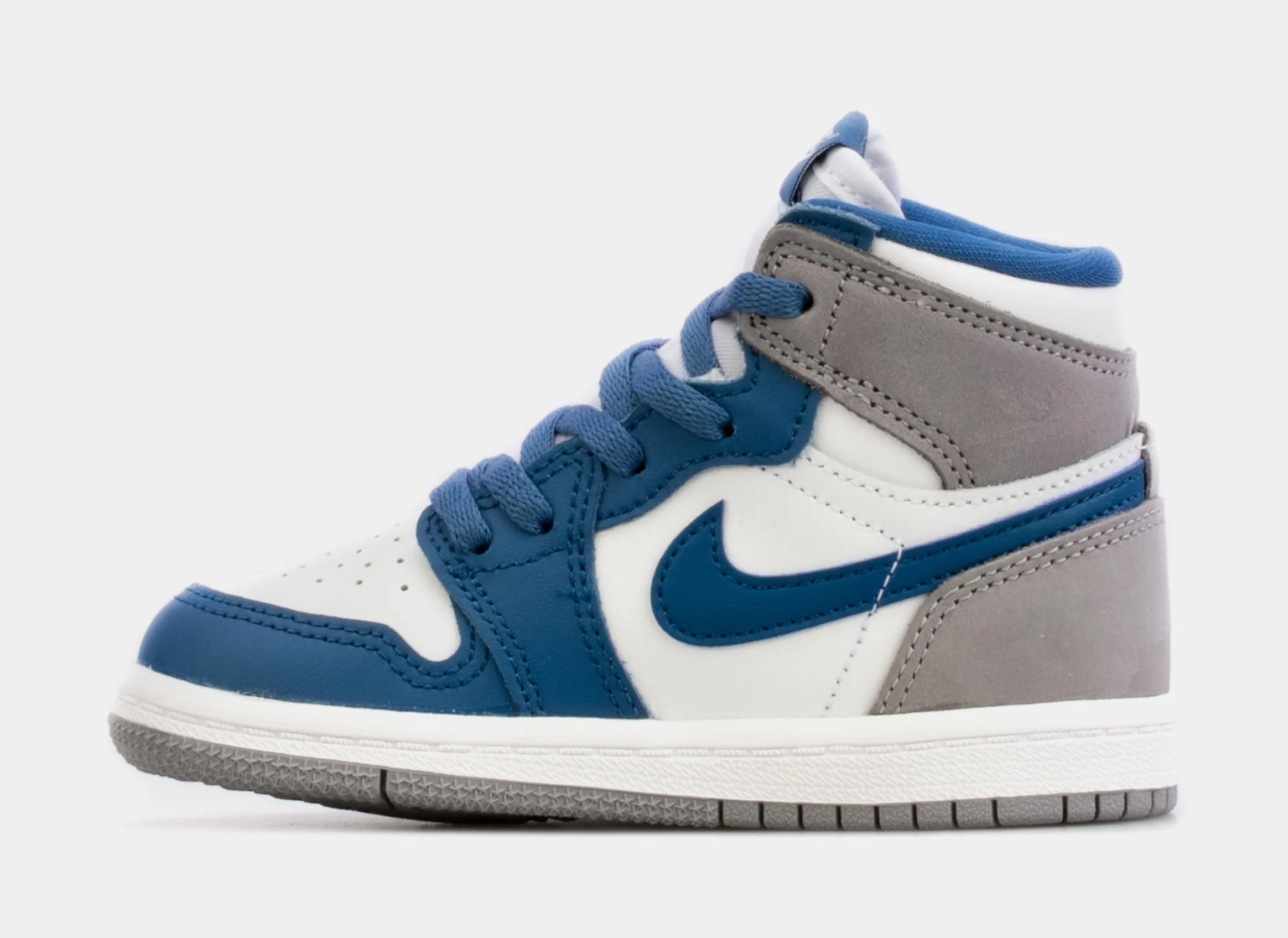 Air Jordan 1 High OG True Blue Infant Toddler Lifestyle Shoes (Blue/White) Free Shipping