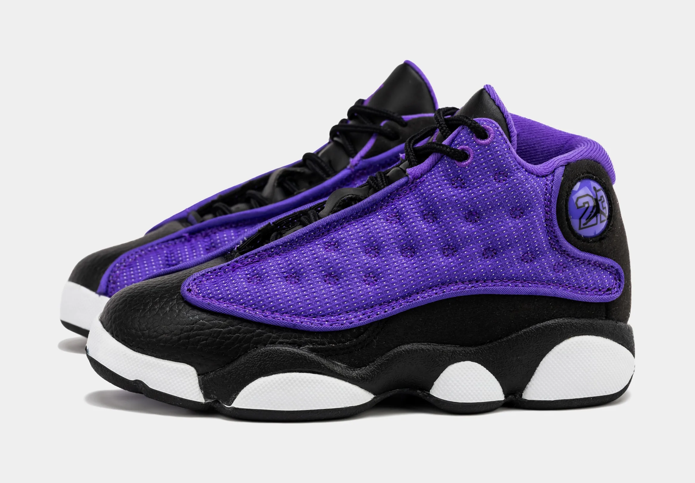 Air Jordan 13 Retro Purple Venom Preschool Lifestyle Shoes (Black/Purple)