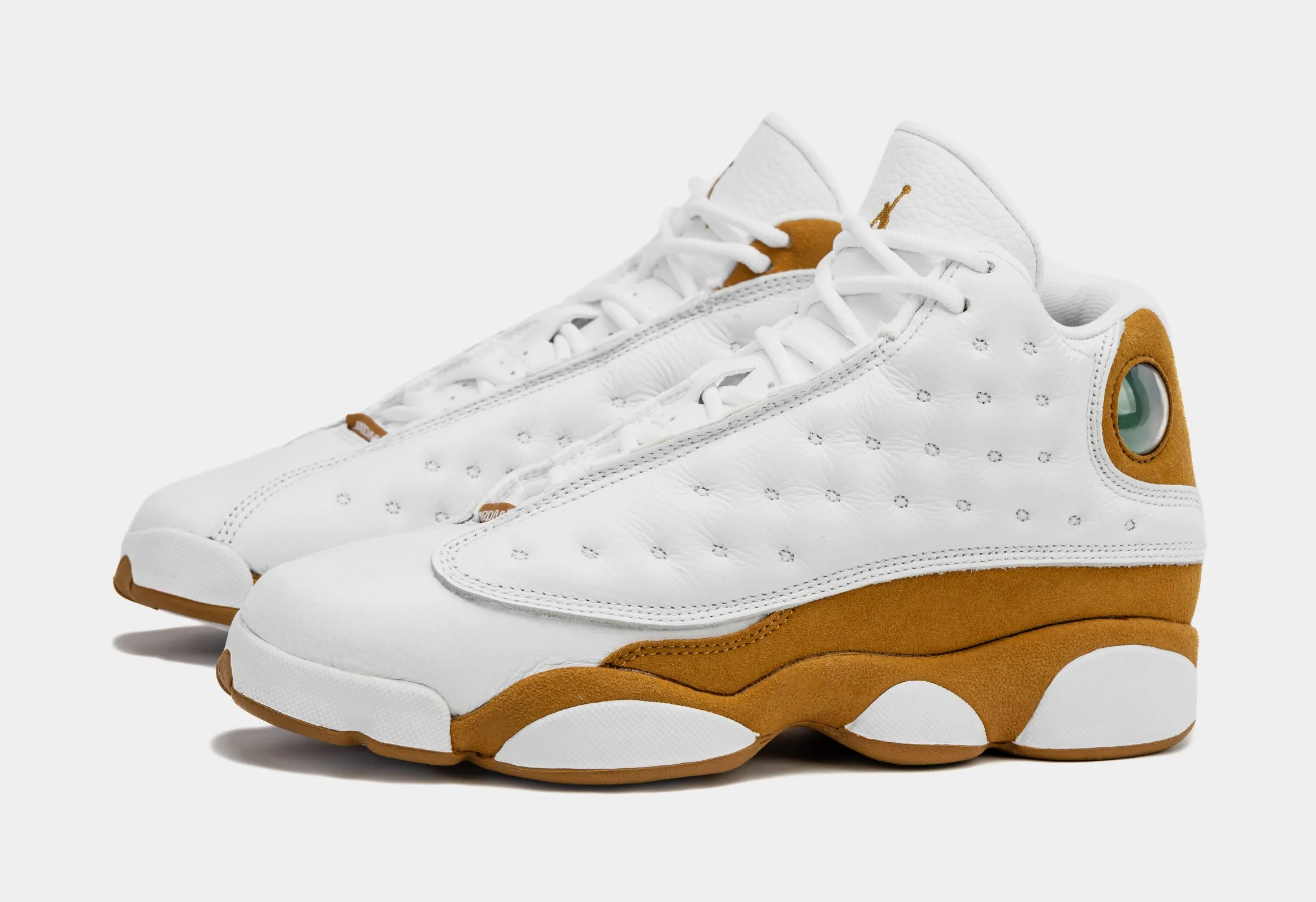 Air Jordan 13 Retro Wheat Grade School Lifestyle Shoes (White/Wheat)