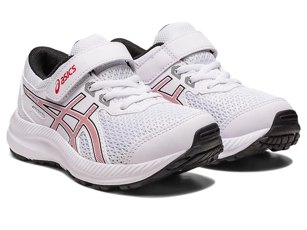 Asics Contend 8 PS - Kids - White/Red