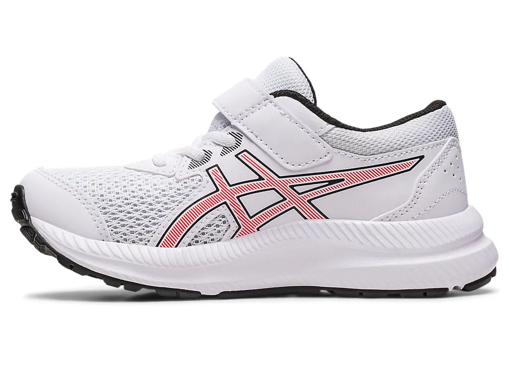 Asics Contend 8 PS - Kids - White/Red