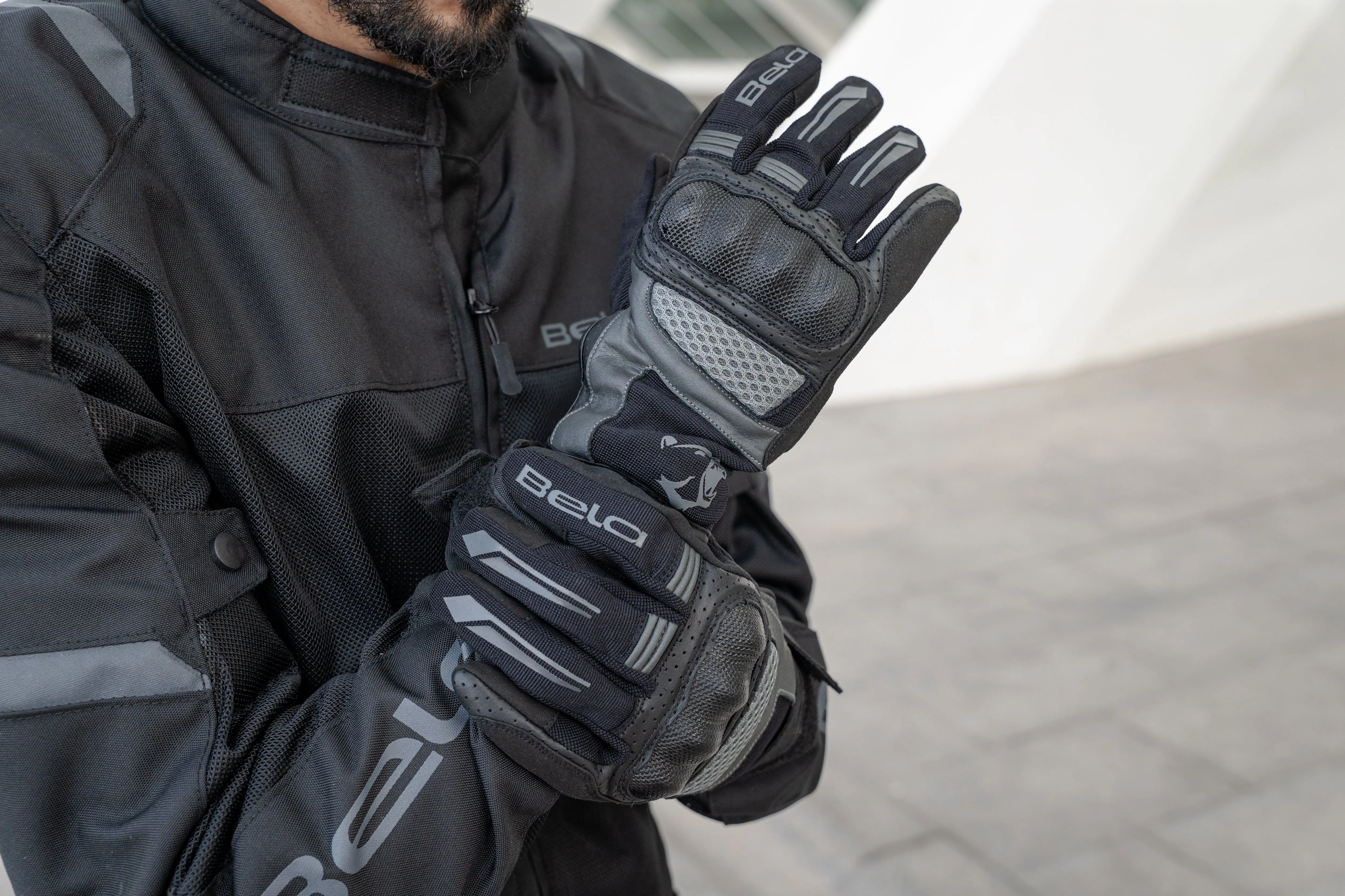 BELA Hero Air Summer Men Gloves Black Gray