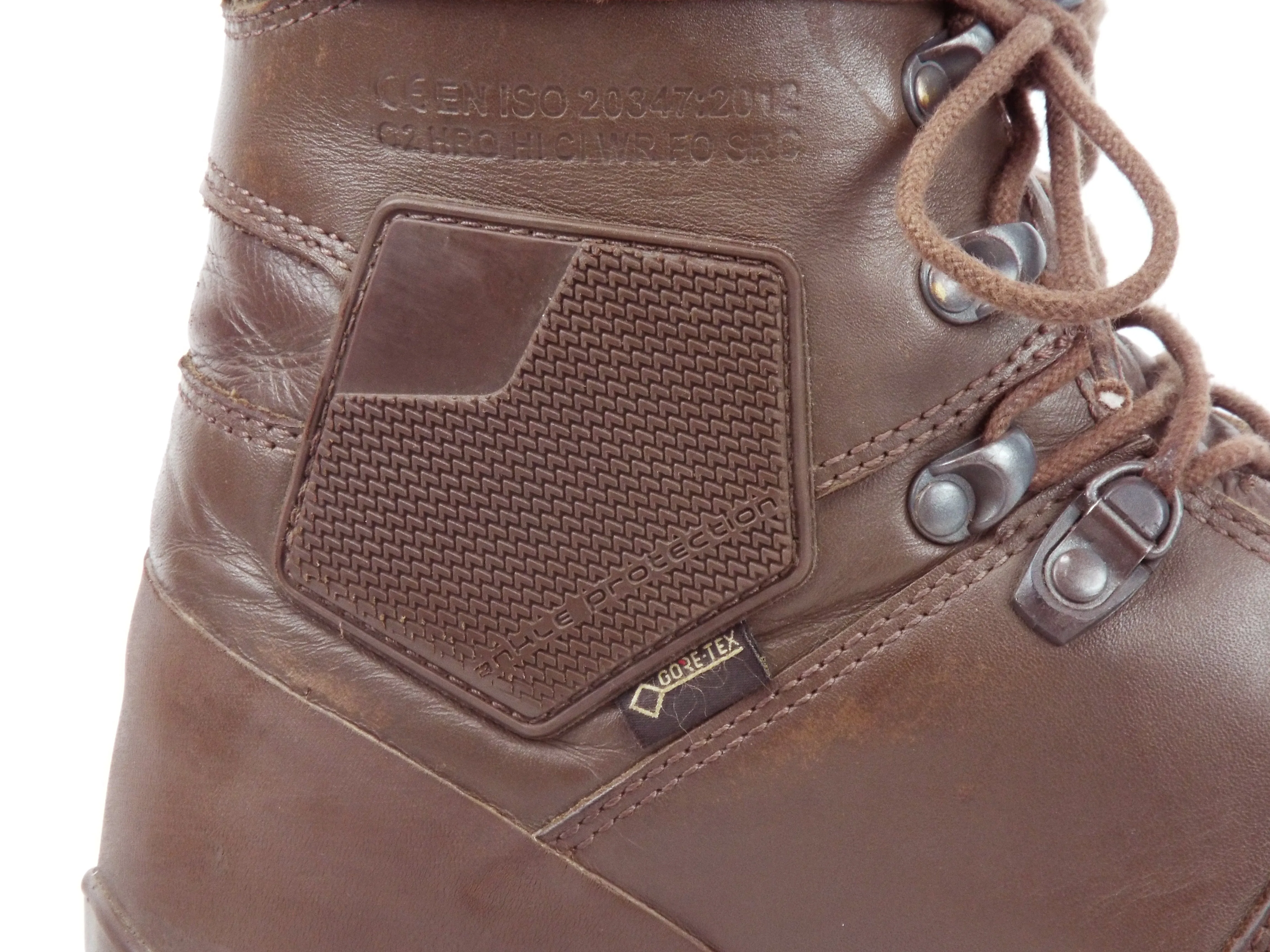 British/Dutch Army Brown Boots – Haix - with elasticated side pockets - Grade 1