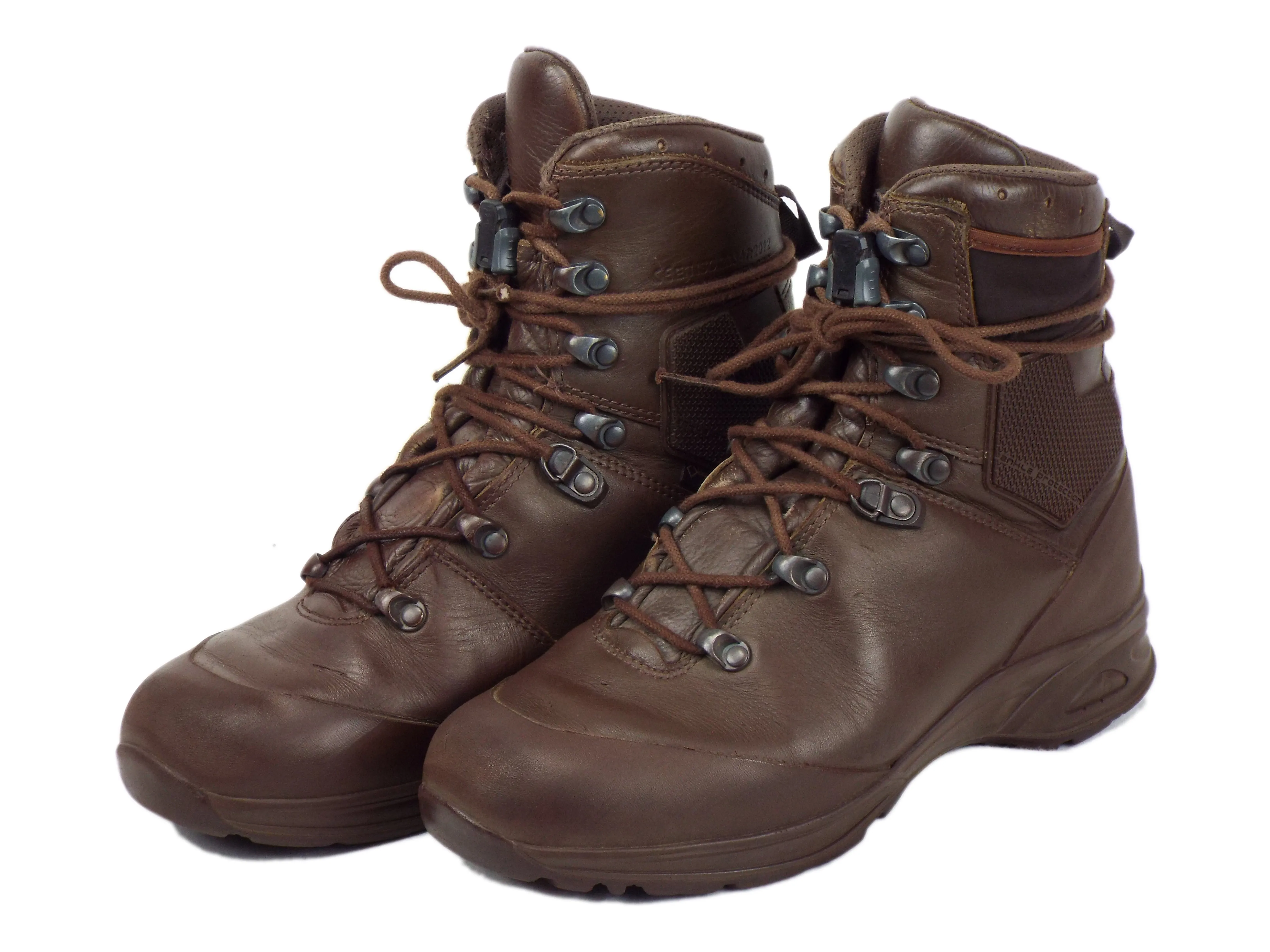 British/Dutch Army Brown Boots – Haix - with elasticated side pockets - Grade 1