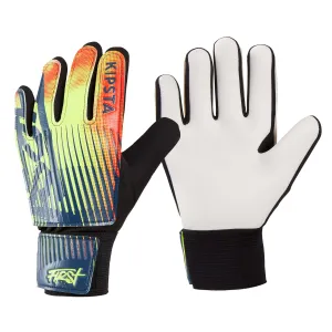 Children's goalkeeper gloves Kipsta Soccer First, black/yellow