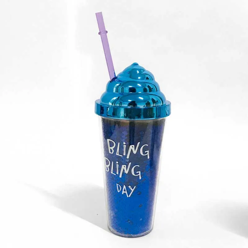 Cute Glittering Kids Summer Cup