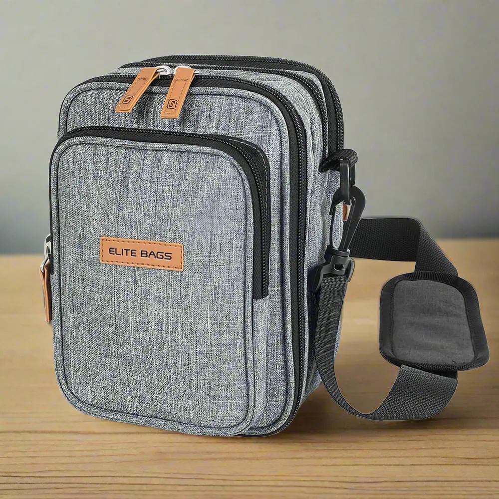 Diabetes Shoulder Bag Grey VAT Relief