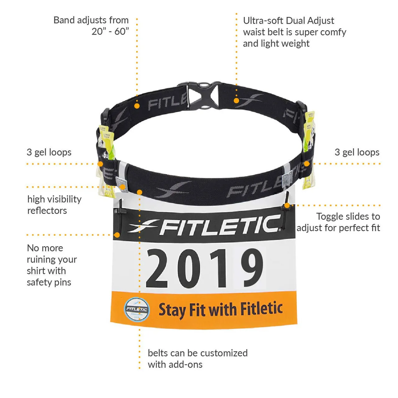 Fitletic Race II Gel Holder Belt