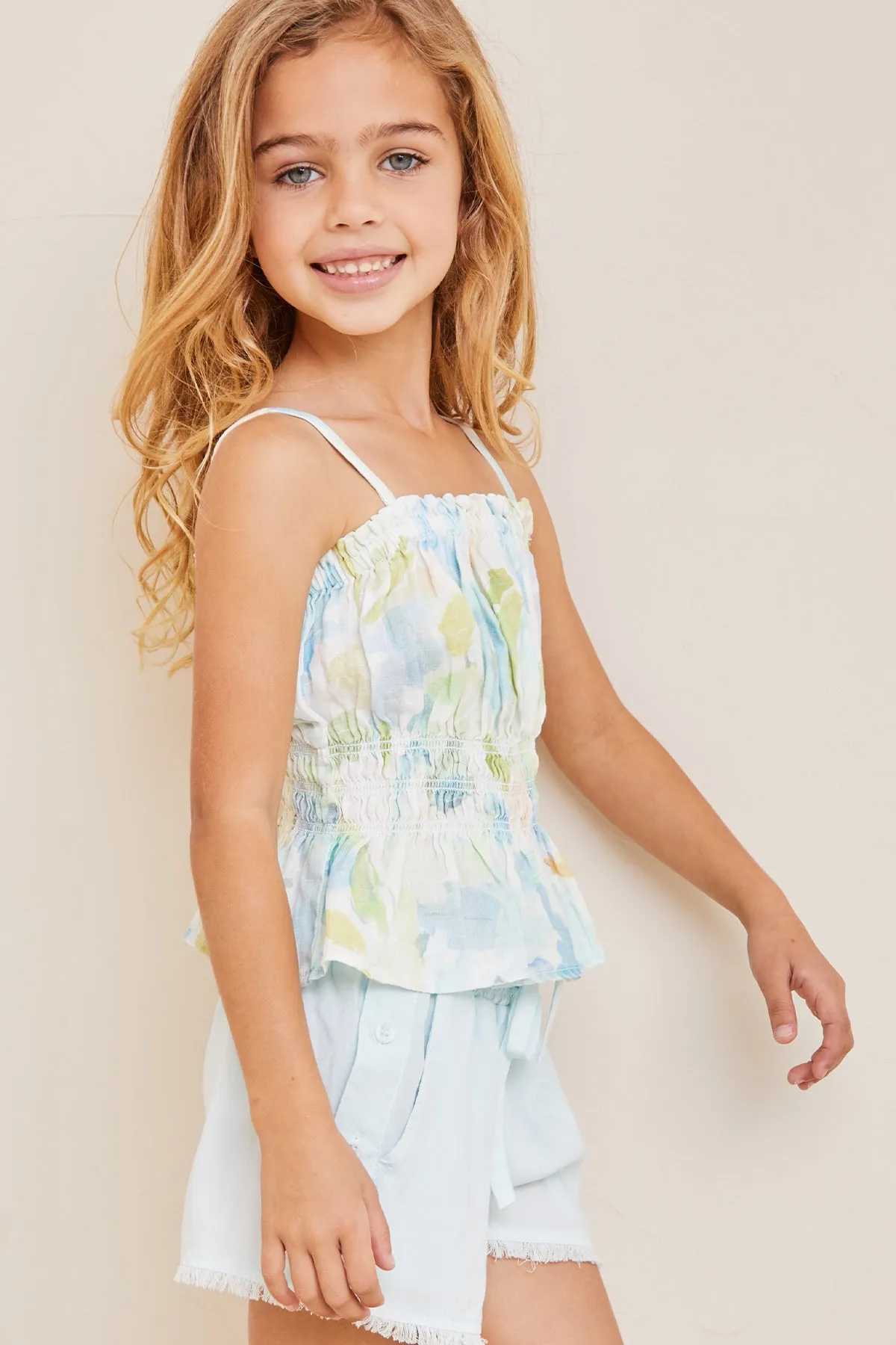 Girls Shirt Bella Dahl Floral Linen