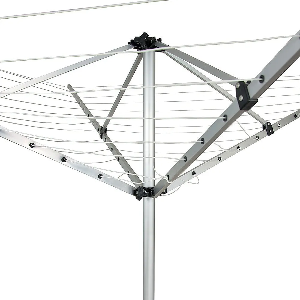 Heavy-Duty 4 Arm Rotary Clothes Dryer, 50m, Stainless Steel