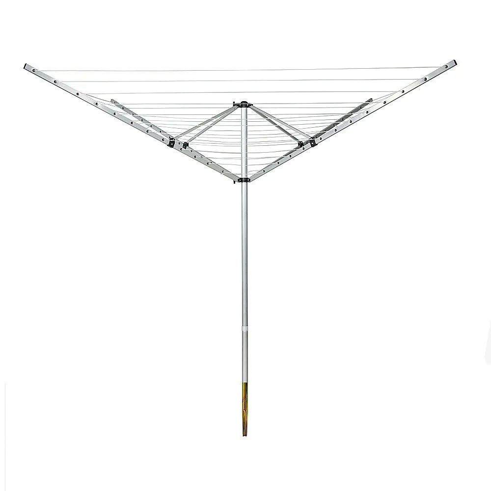 Heavy-Duty 4 Arm Rotary Clothes Dryer, 50m, Stainless Steel