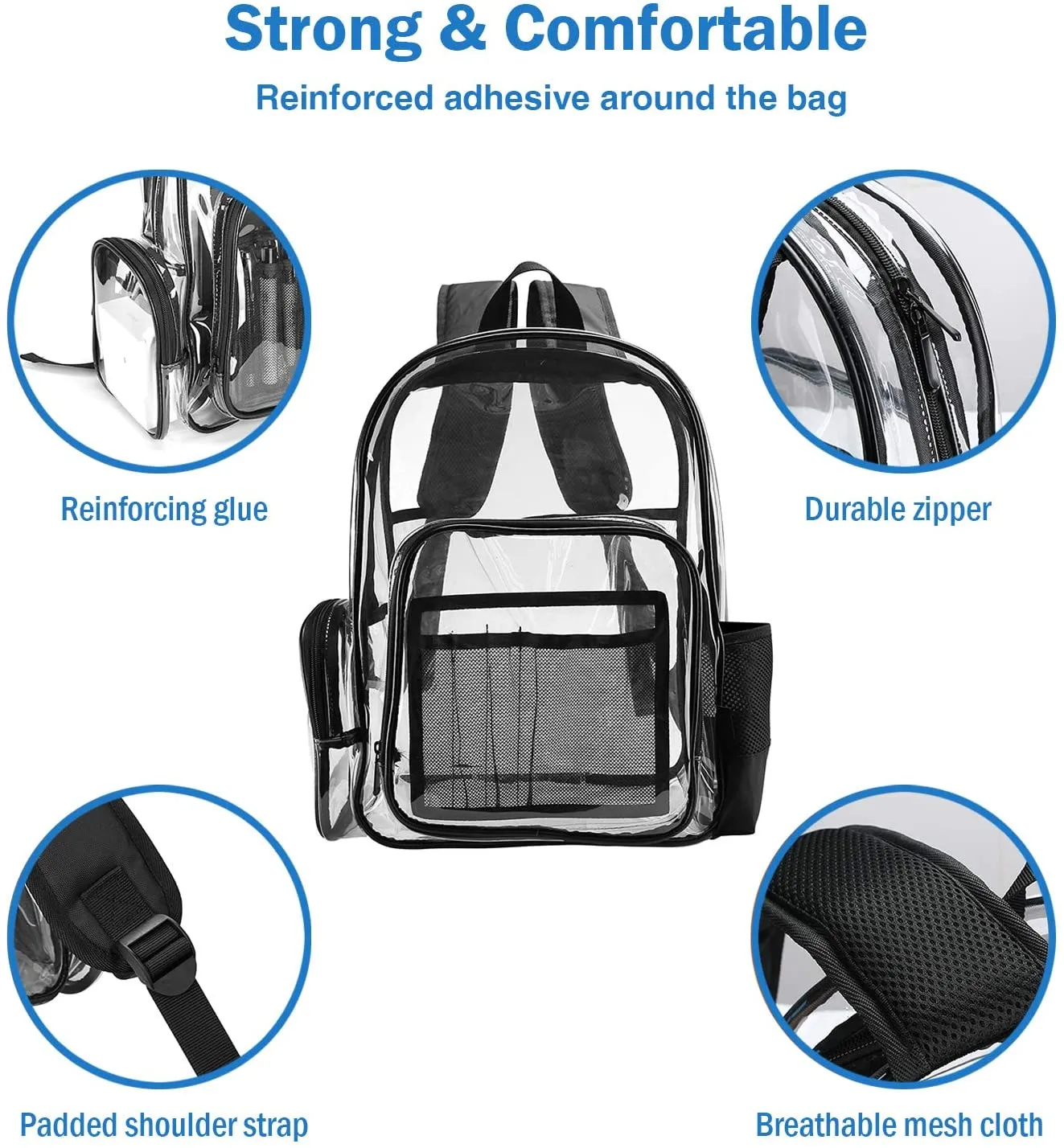 Heavy Duty Clear Backpack | ProCase