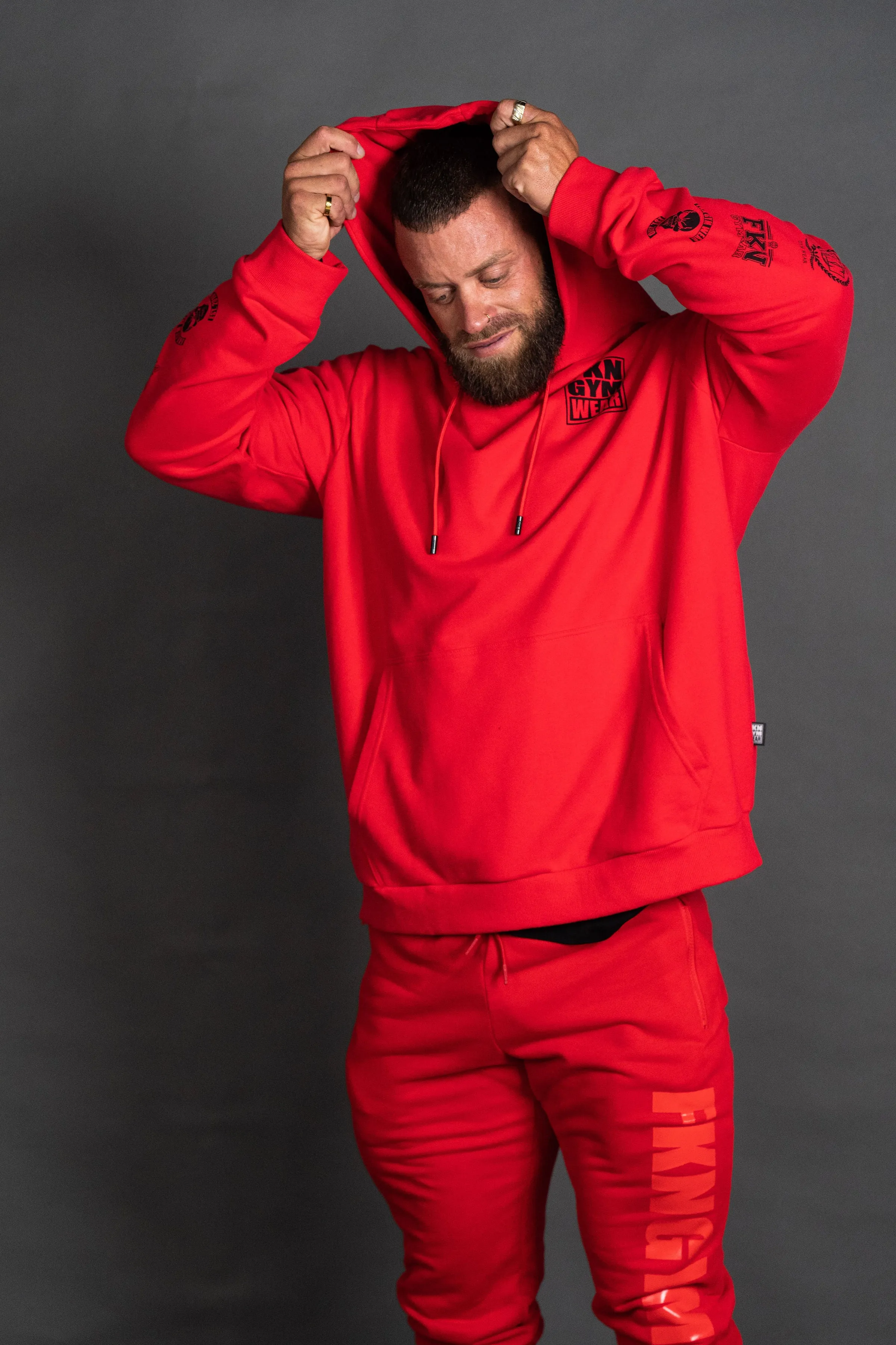 Heist | Men's Gym Hoodie | Red