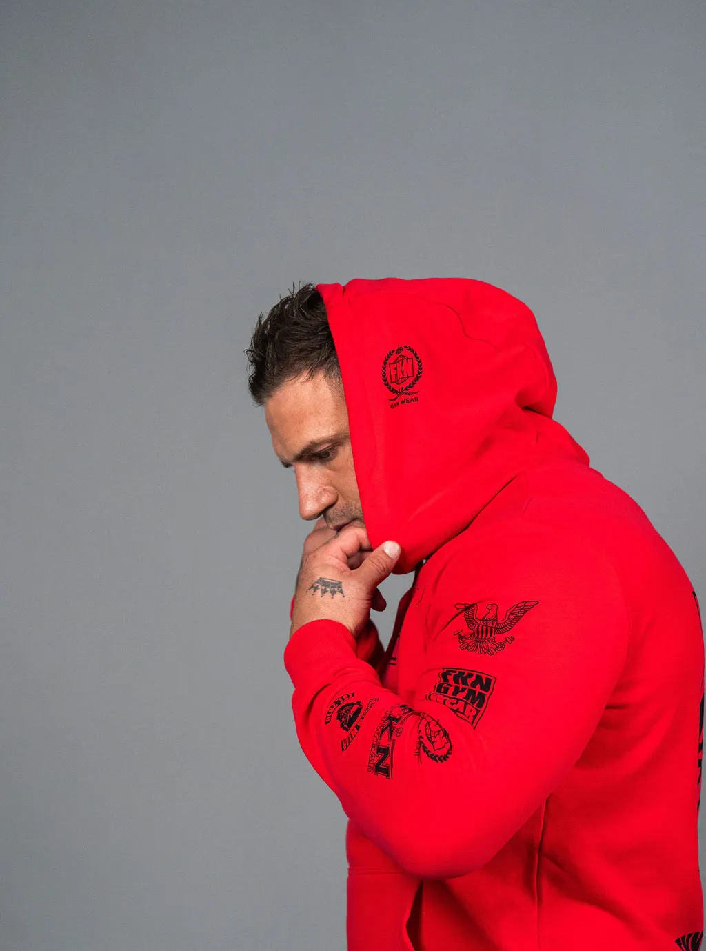 Heist | Men's Gym Hoodie | Red