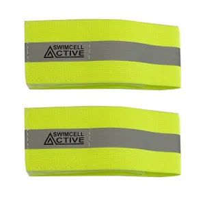 Hi-Vis Reflective Neon Armband. Pack of 2.