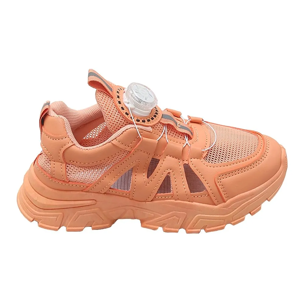 Hopscotch Girls Mesh Solid Athletic Shoe in Orange Color UK:11 (ZSX-4392240)