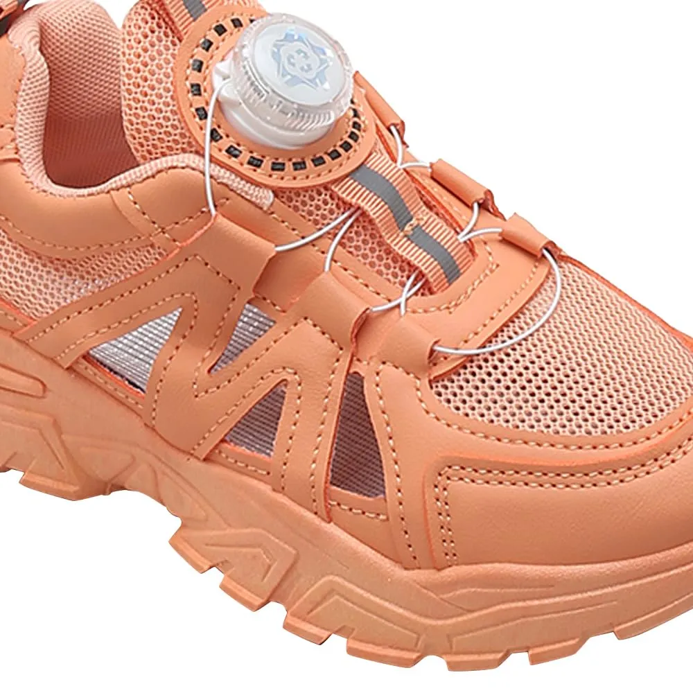 Hopscotch Girls Mesh Solid Athletic Shoe in Orange Color UK:11 (ZSX-4392240)