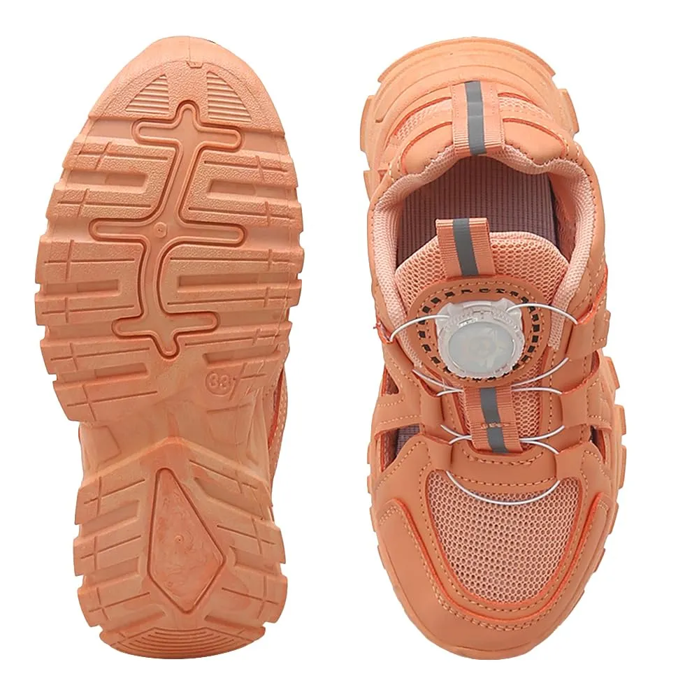 Hopscotch Girls Mesh Solid Athletic Shoe in Orange Color UK:11 (ZSX-4392240)