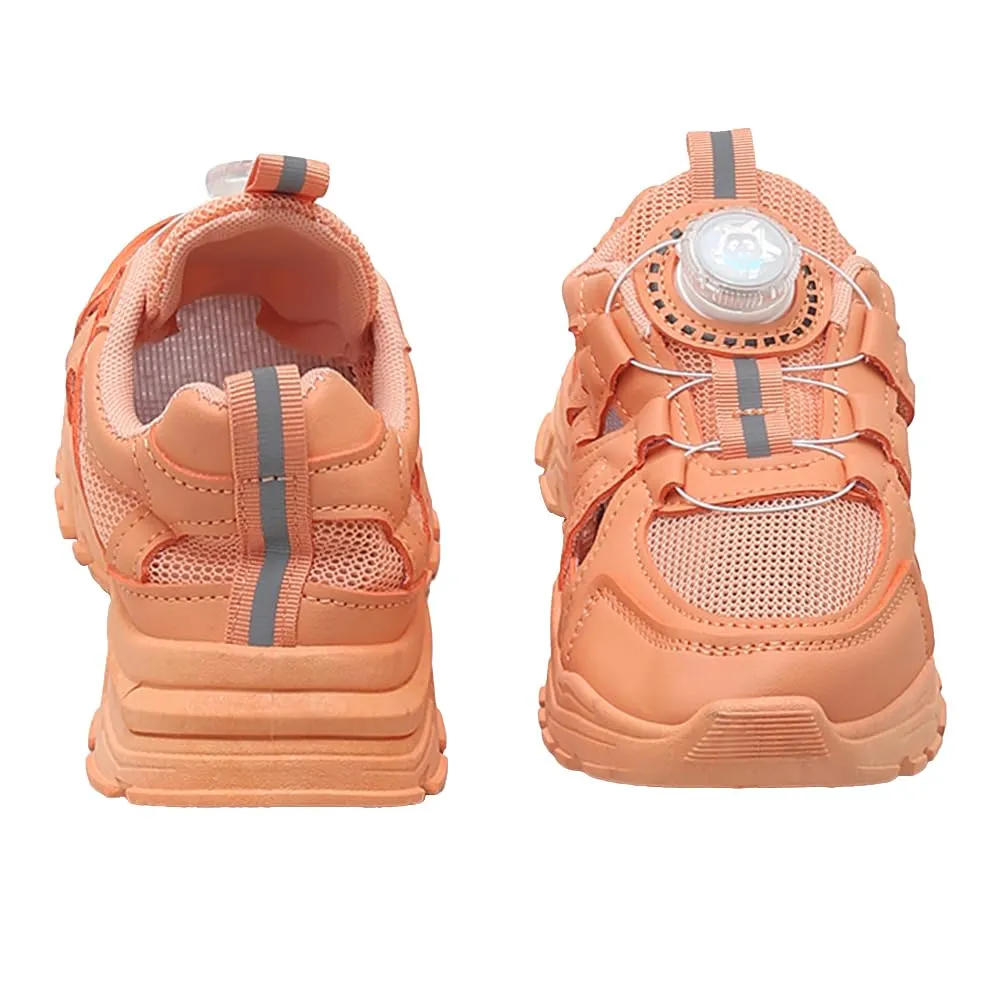 Hopscotch Girls Mesh Solid Athletic Shoe in Orange Color UK:11 (ZSX-4392240)