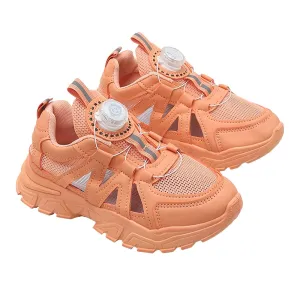 Hopscotch Girls Mesh Solid Athletic Shoe in Orange Color UK:11 (ZSX-4392240)