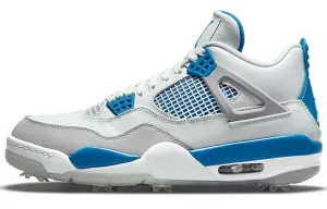 Jordan Air Jordan 4 Vintage Basketball Unisex Sneakers, White/Grey/Blue