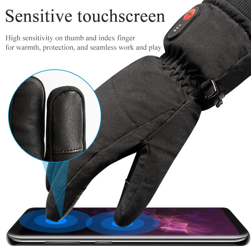 Keepwarming Touch Screen Wear Resistant Splashproof Heated Gloves