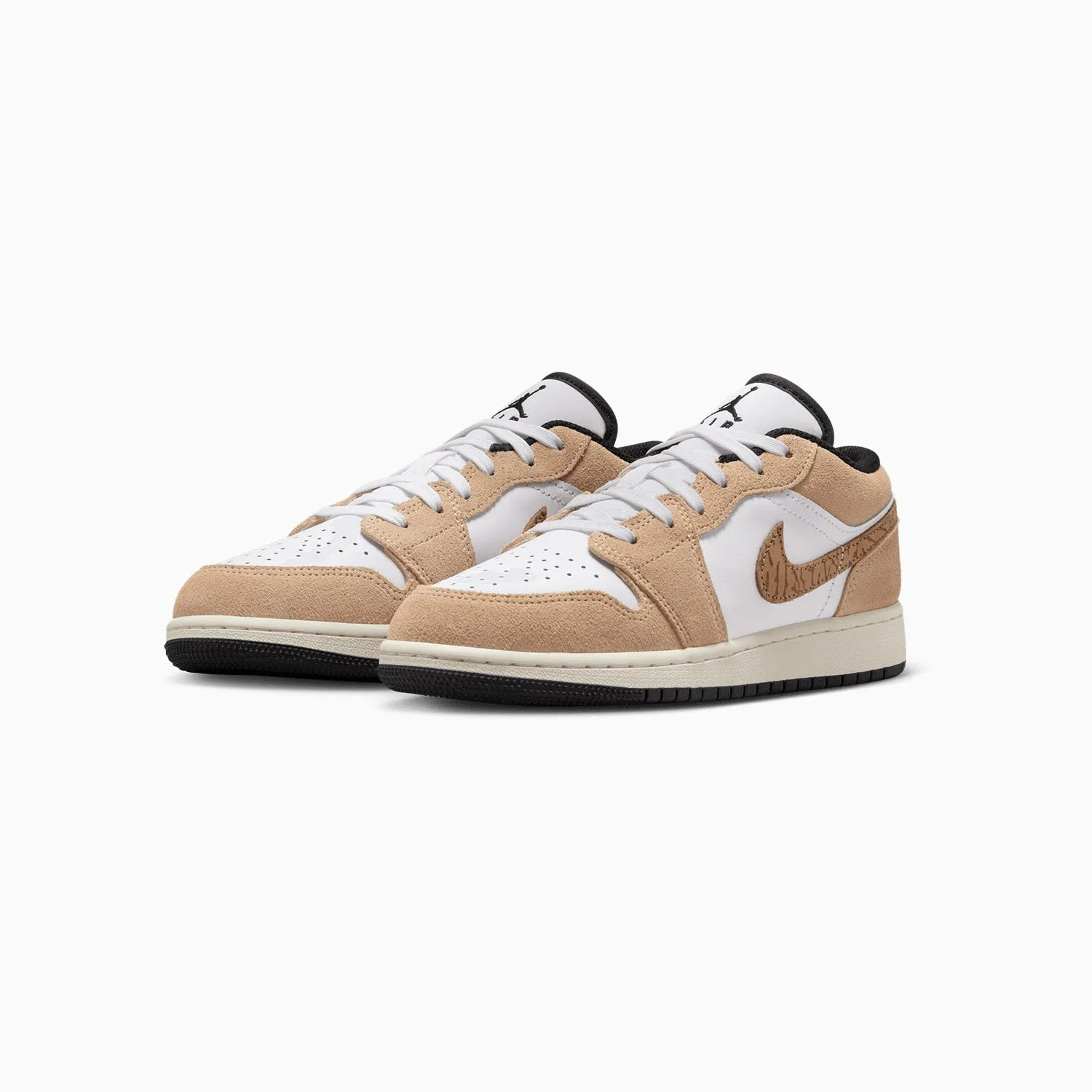 Kid's Air Jordan 1 Low SE "Brown Elephant" Grade School