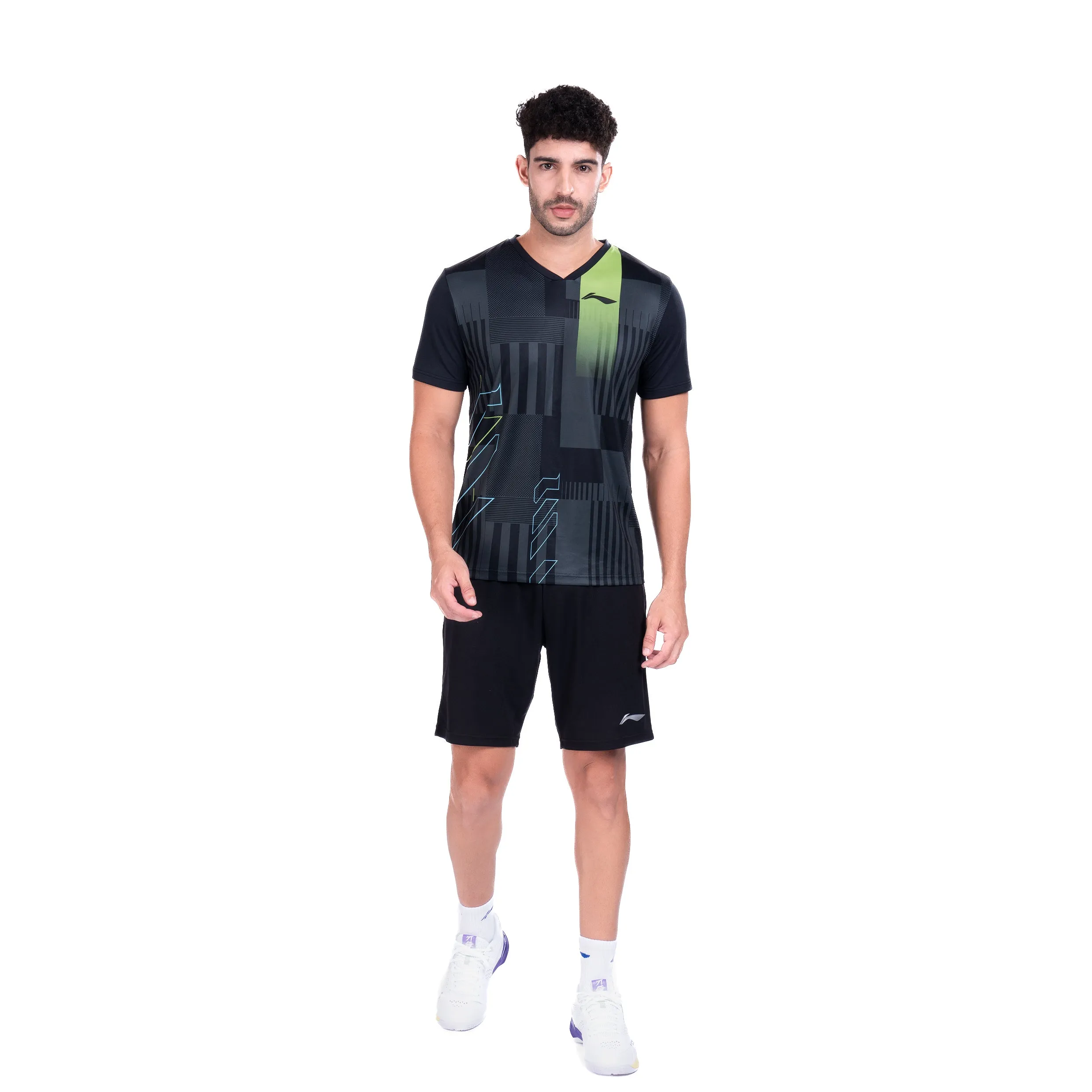 Li-Ning Stroke T-Shirt (BLACK ; M)