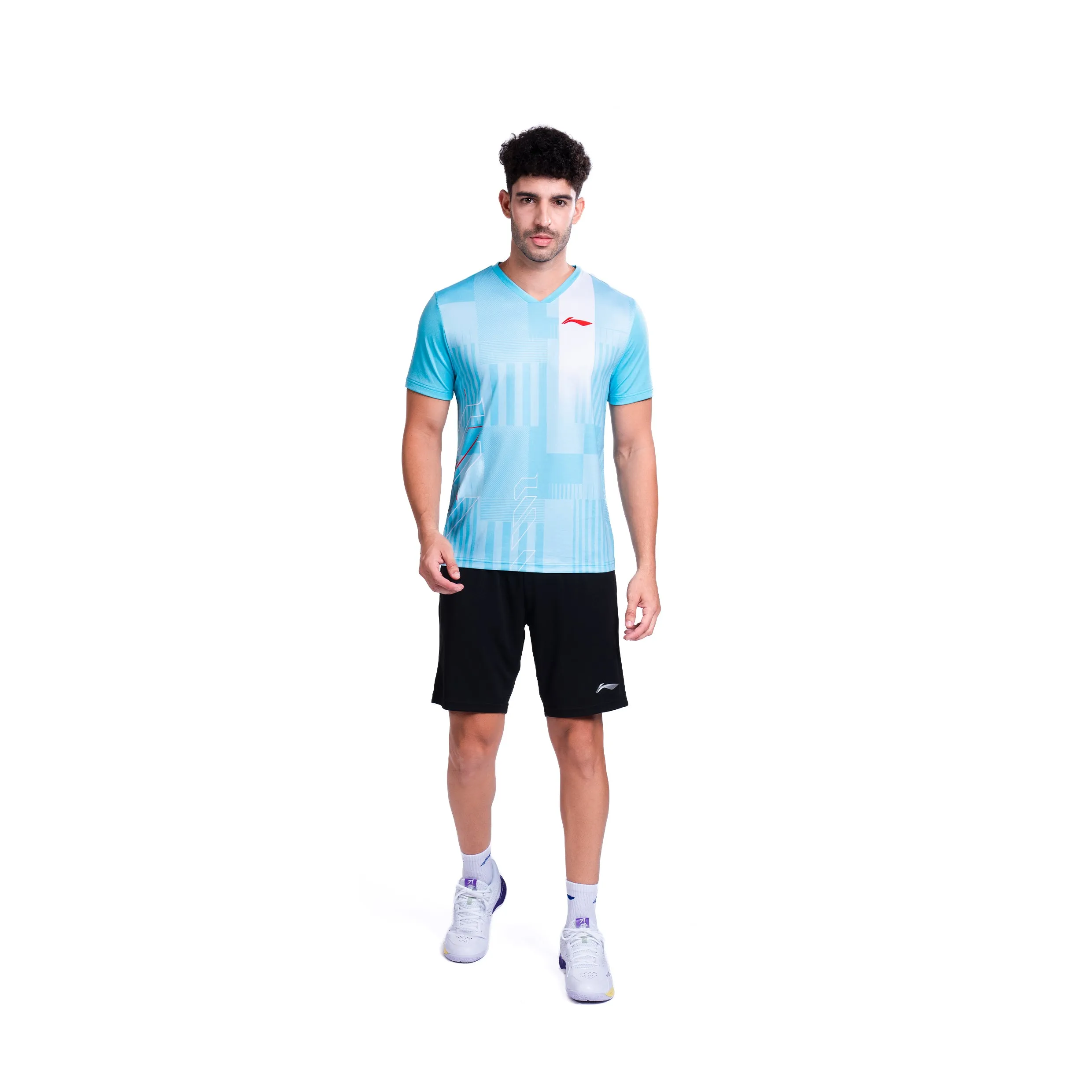 Li-Ning Stroke T-Shirt (SEA BLUE ; S)