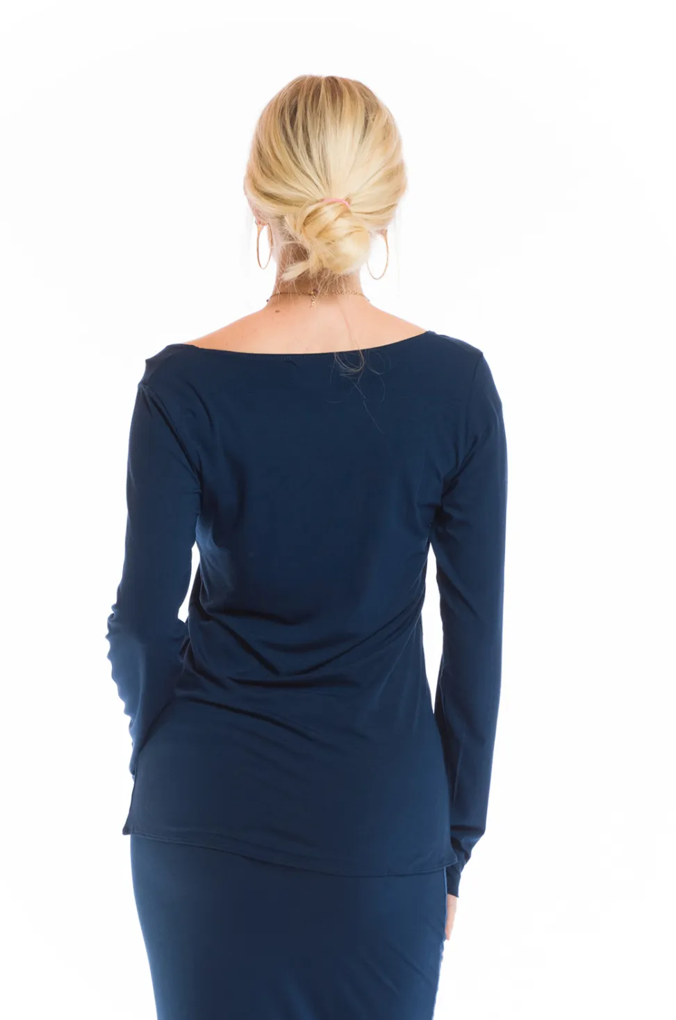 LONG SLEEVE TOP NAVY