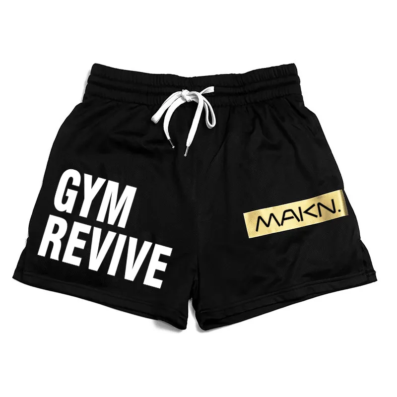 MAKN Revive Drawstring Elastic Waist Gym Shorts