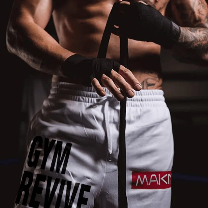 MAKN Revive Drawstring Elastic Waist Gym Shorts