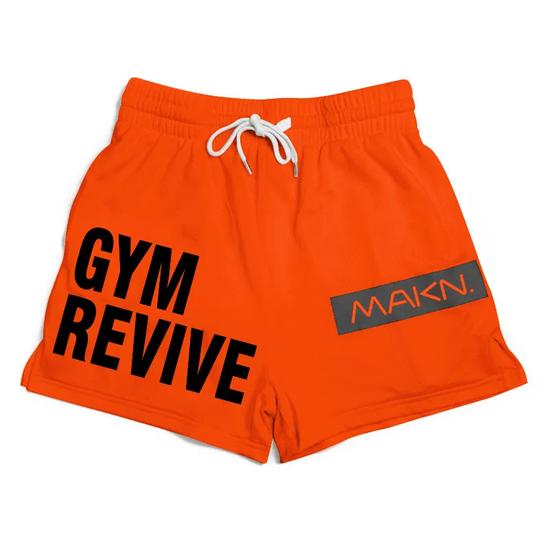 MAKN Revive Drawstring Elastic Waist Gym Shorts