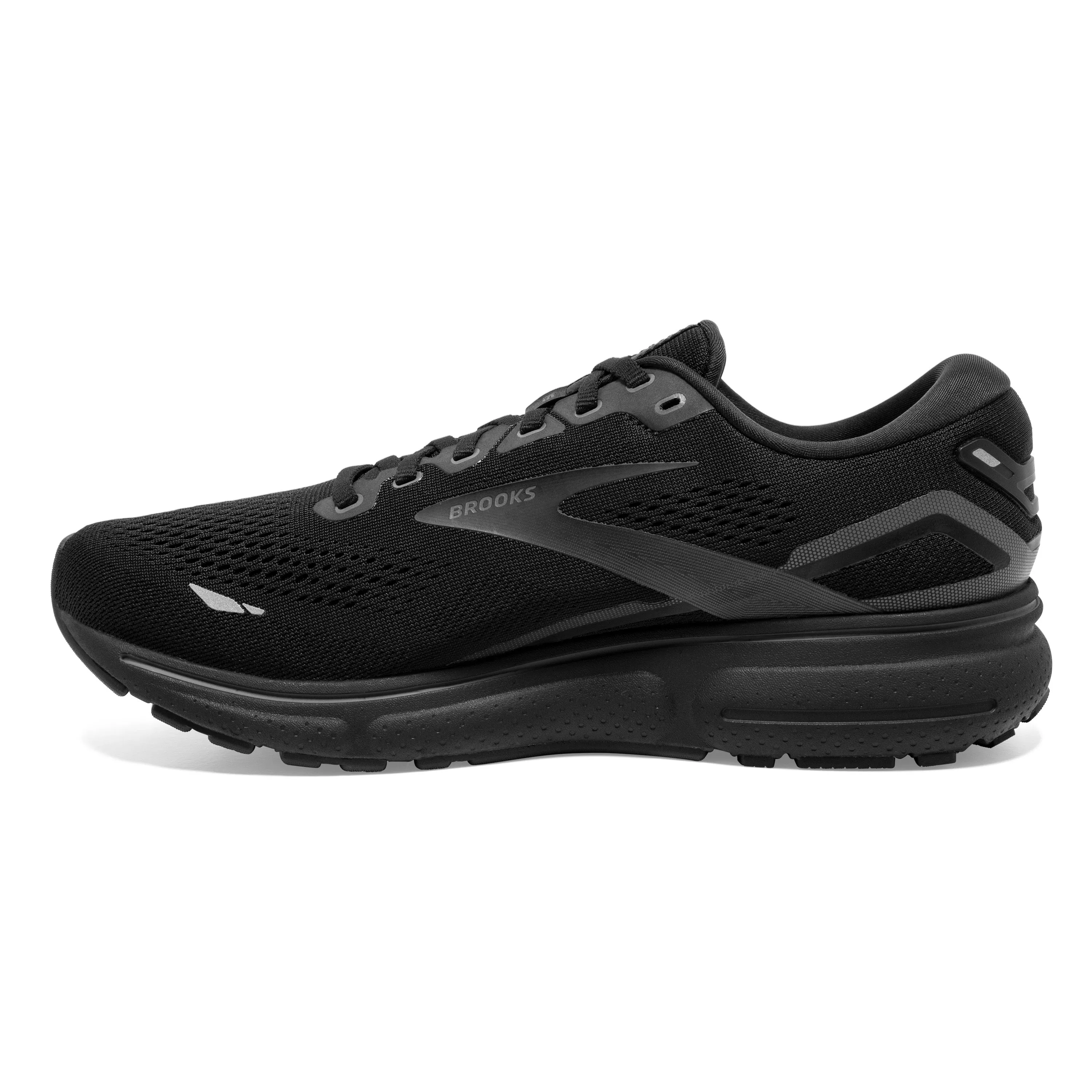 Men's Brooks Ghost 15 1103931D020 Color: Black/Black/Ebony