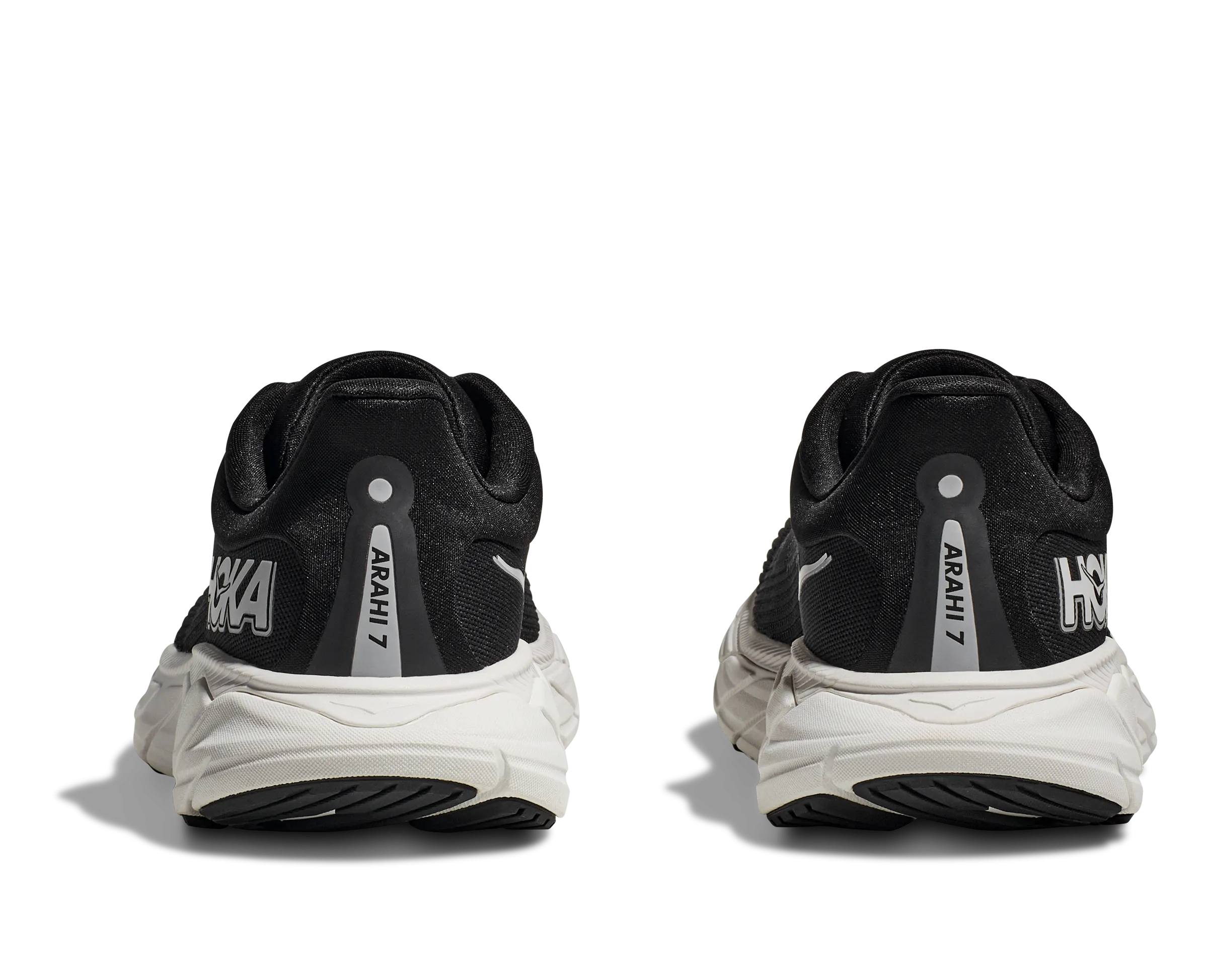 Men's Hoka Arahi 7 Wide 1147870BWHT Color:  Black/White