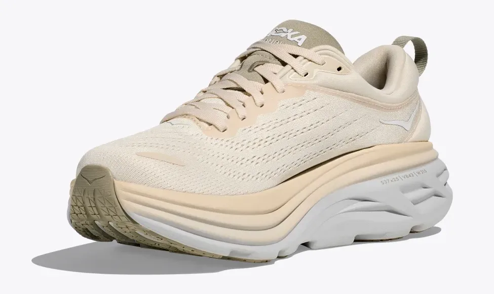 Men's Hoka Bondi 8 1123202OKB Color:  Oat Milk/Barley