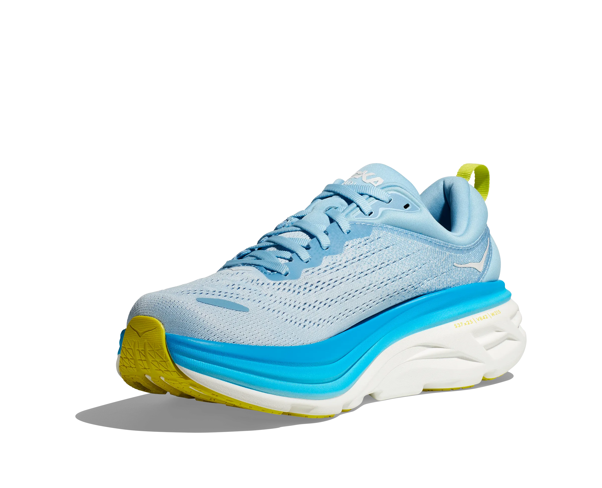 Men's Hoka Bondi 8 Color: Airy Blue / Diva Blue