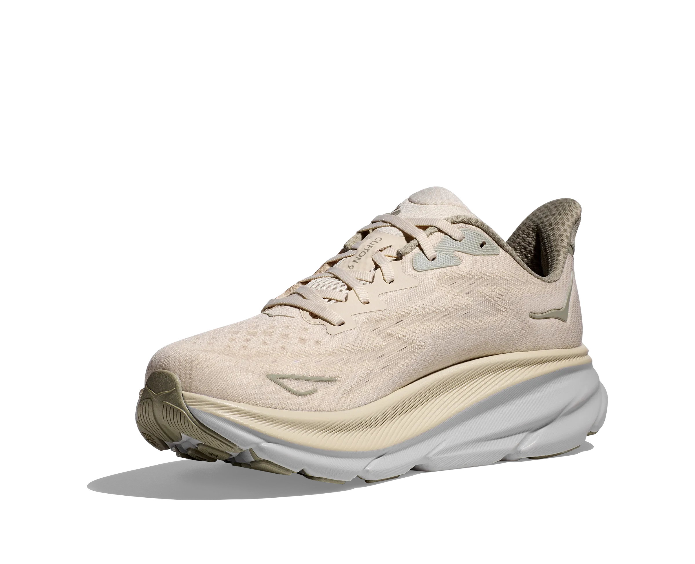 Men's Hoka Clifton 9 1127895OKB Color: Oat Milk/Barley