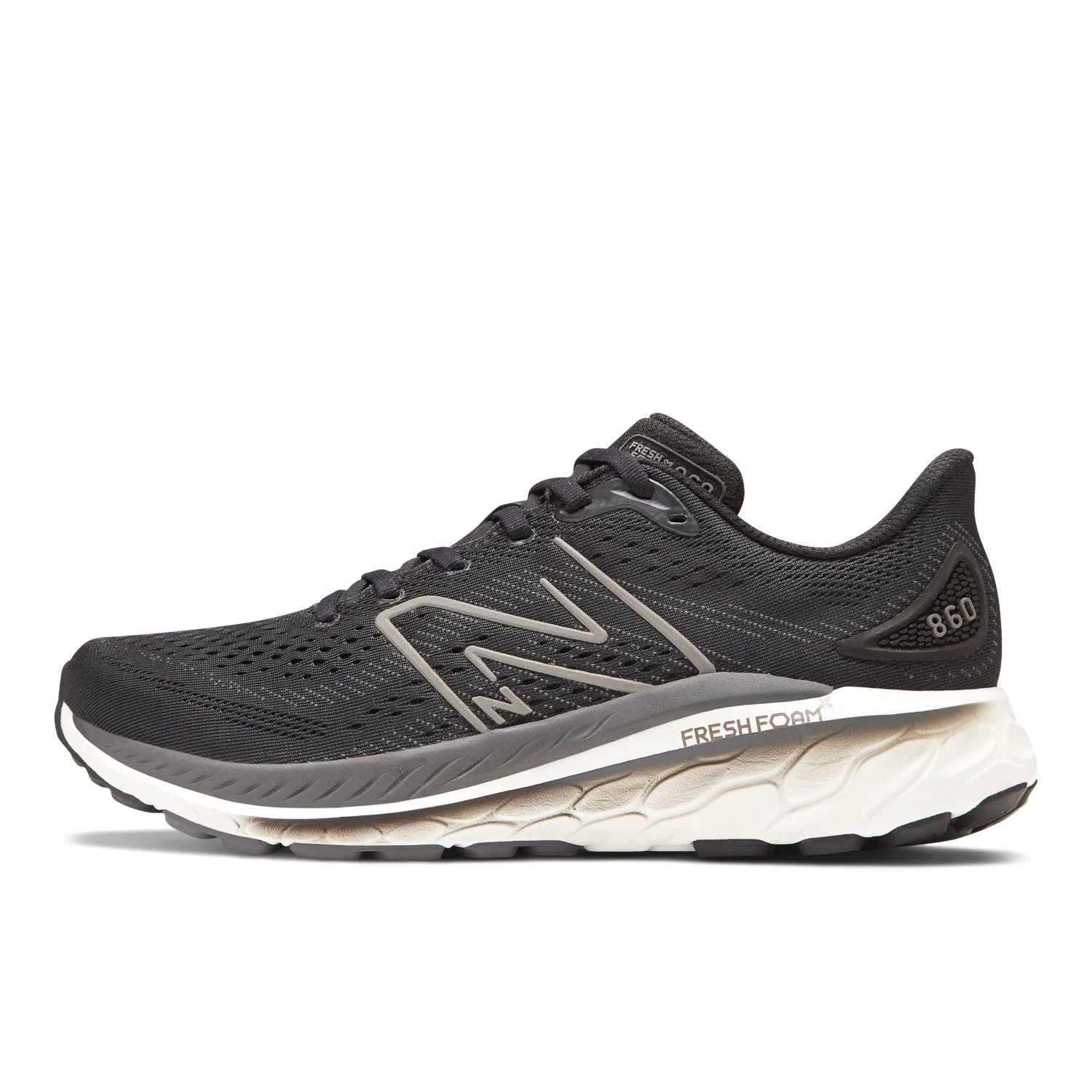 Men's New Balance Fresh Foam X 860v13 Color: Black with White and Magnet