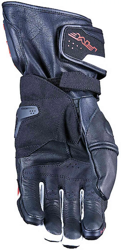 Motorcycle gloves RFX4 EVO Five, black/white/red