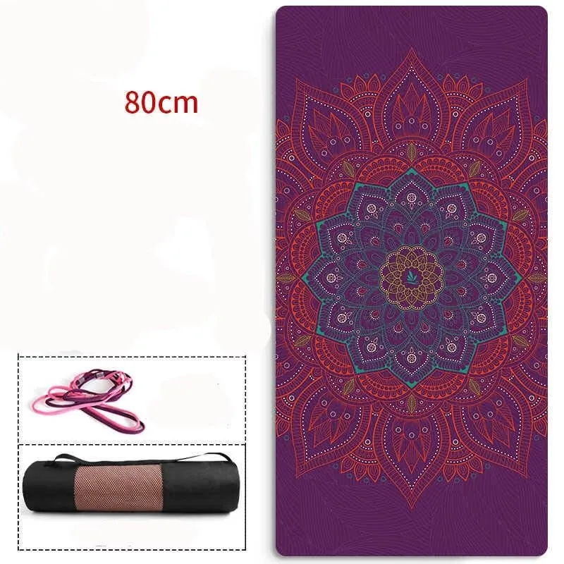 Natural TPE Suede Yoga Mat - Non-Slip & Tear-Resistant - 6mm Thickness - Extra Long - Breathable & Odor-Free - 5 Colors - YM-94