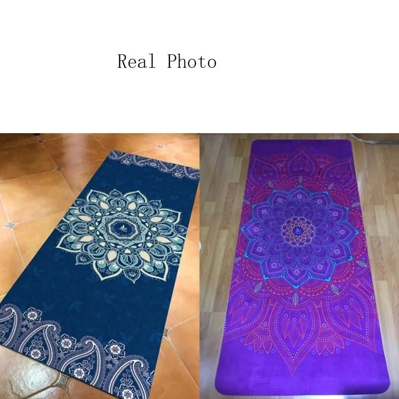 Natural TPE Suede Yoga Mat - Non-Slip & Tear-Resistant - 6mm Thickness - Extra Long - Breathable & Odor-Free - 5 Colors - YM-94