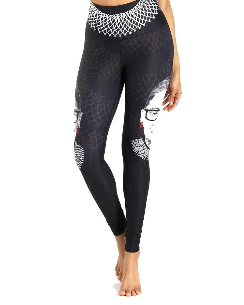 Notorious RBG Printed Yoga Leggings