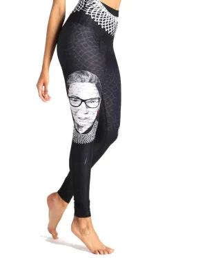 Notorious RBG Printed Yoga Leggings